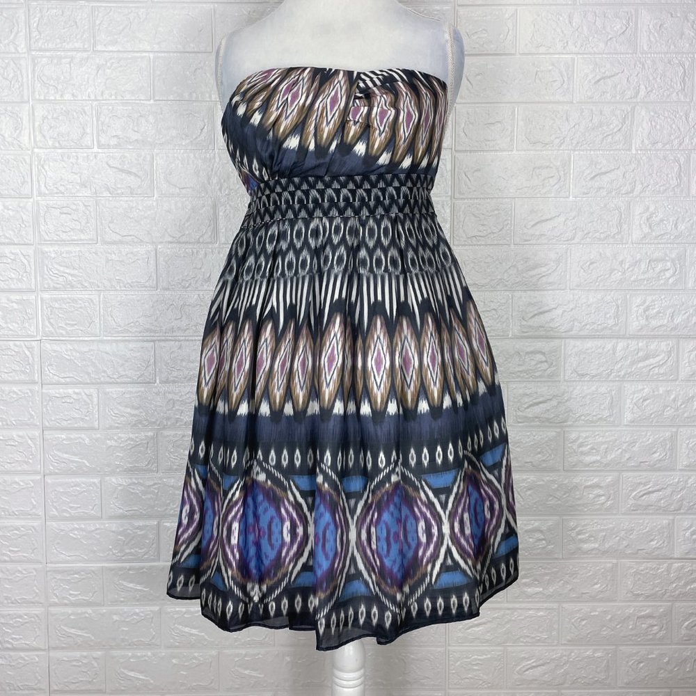 SINE silk strapless midi dress - SZ 2